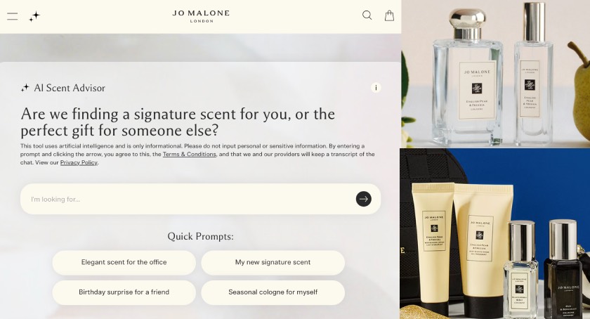 Jo Malone использует AI и Pinterest для персонализации подбора ароматов: релевантная иллюстрация по бренду или событию